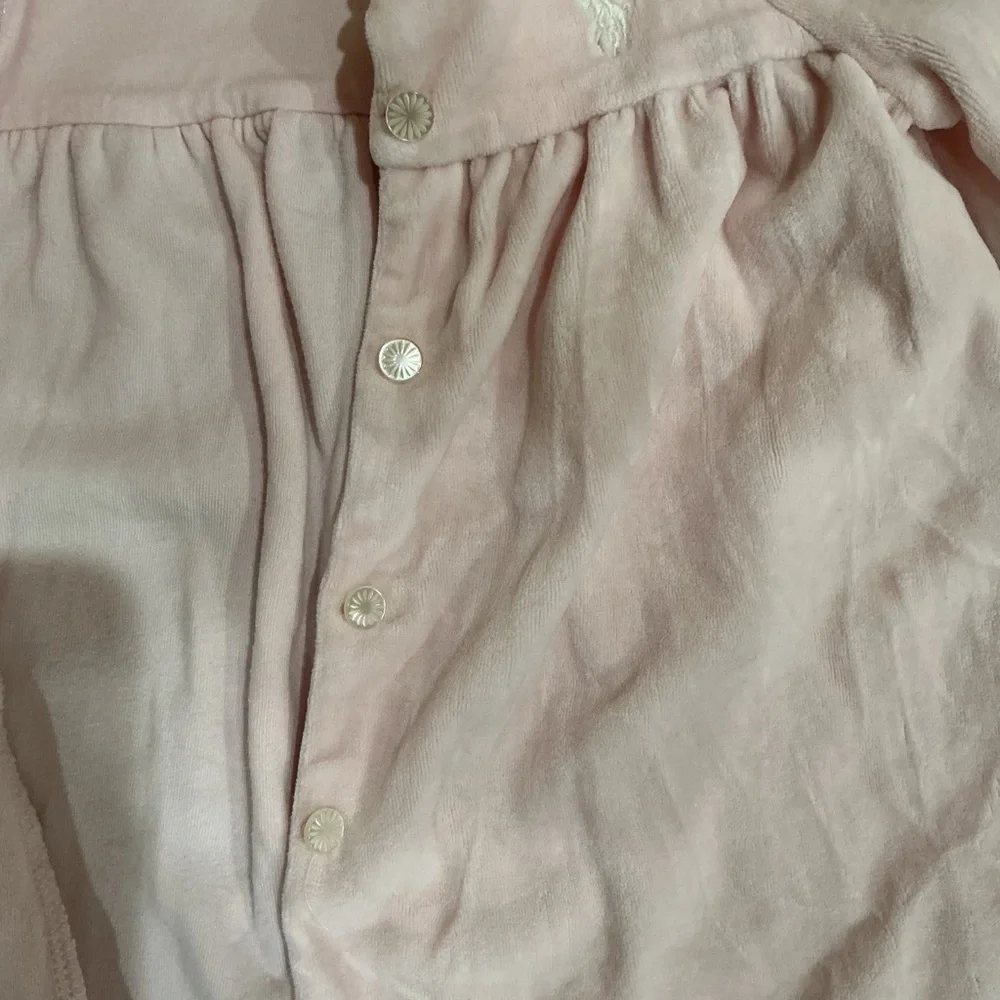 Ralph Lauren Baby Pink Velour Dress Size 9M